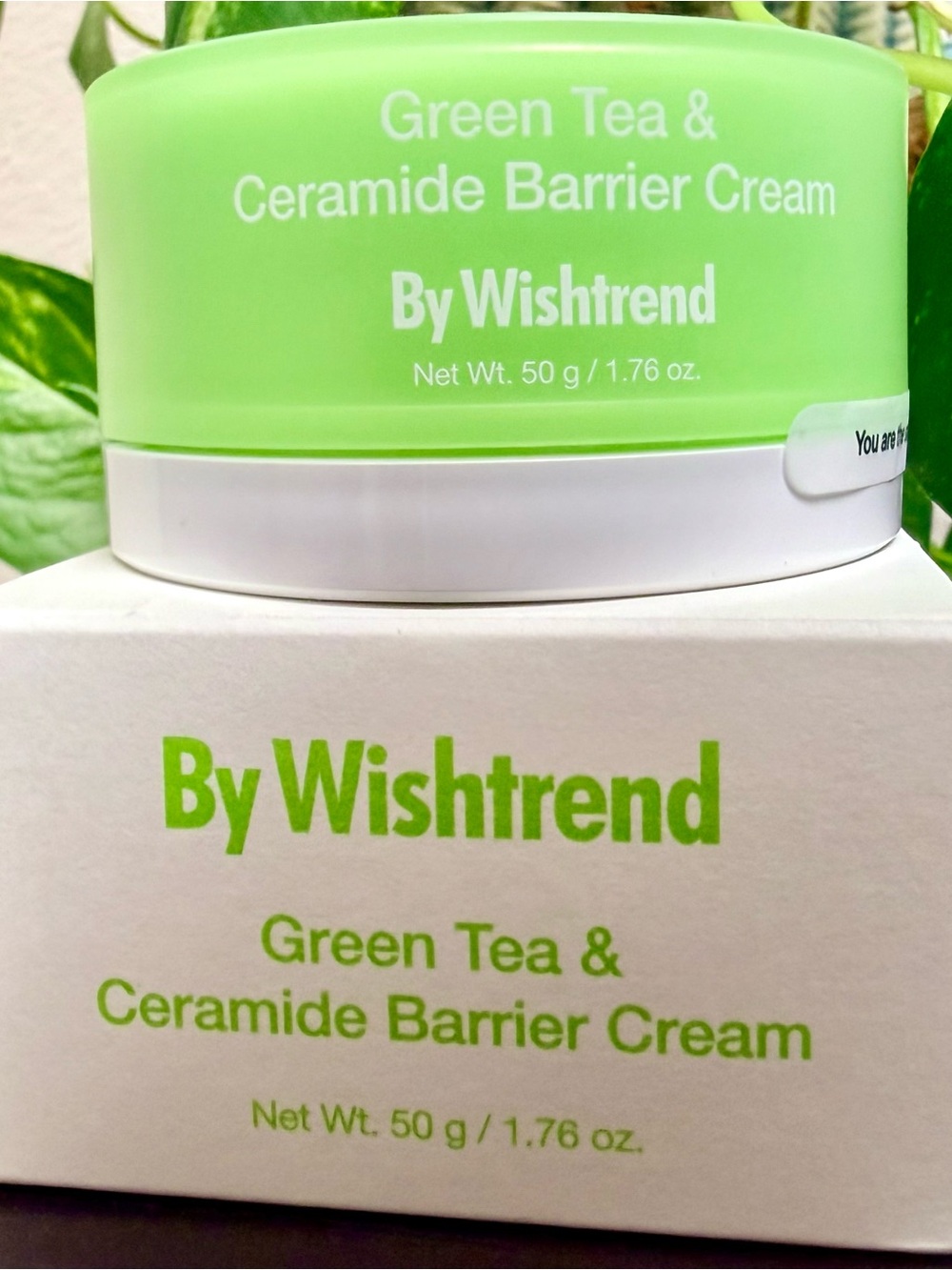 Green Tea & Ceramide Barrier Cream — 50g